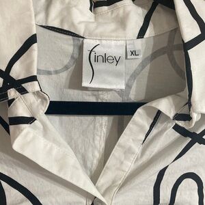 Finley Monochrome Abstract Blouse